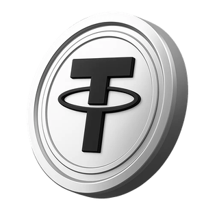 Section des informations de compte avec une pièce Tether USDT